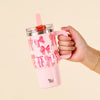 20oz Bow Flip Straw Tumbler