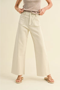 Jessie Washed Beige Denim Pants