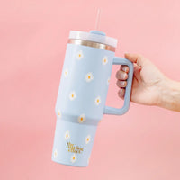 Dancing Daisy Blue Tumbler