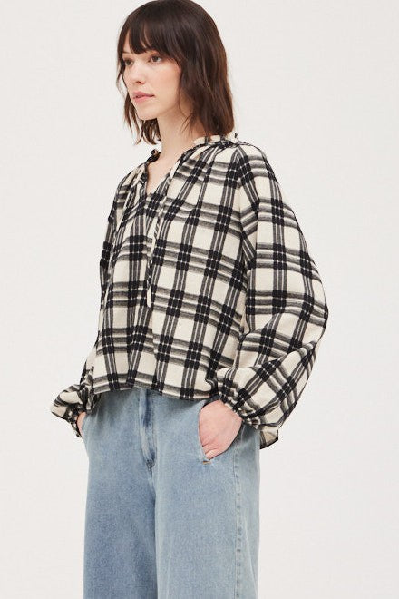 Lauren Plaid Blouse