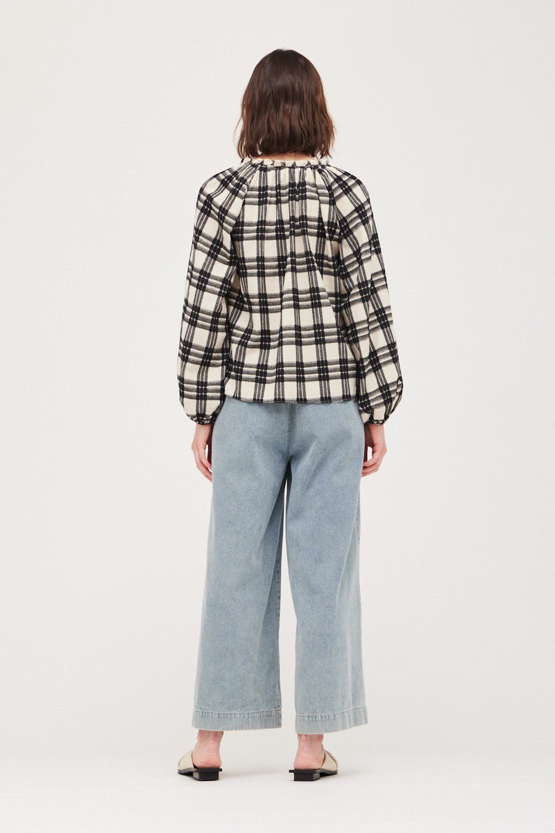 Lauren Plaid Blouse