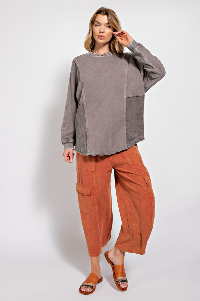 Mocha Mineral Washed Tunic