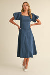 Jessica Denim Midi Dress