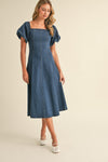 Jessica Denim Midi Dress