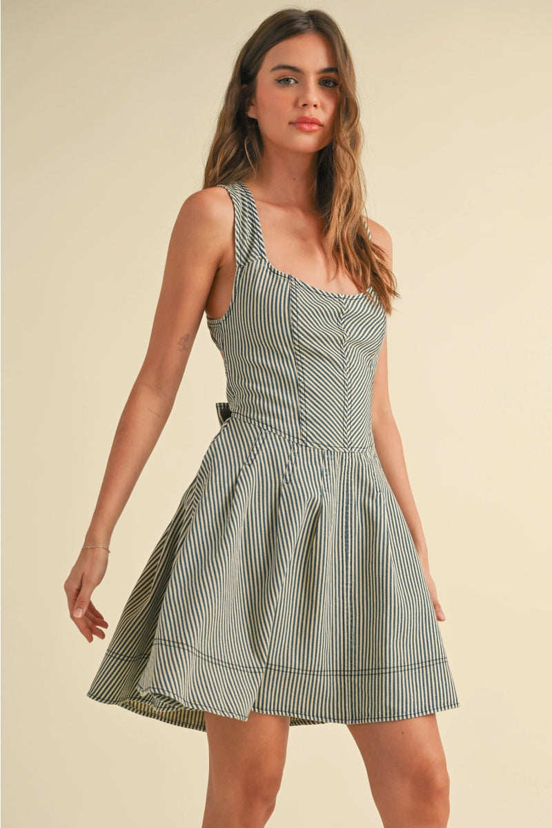 Bailey Stripe Denim Dress