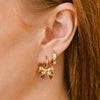 Nikki Smith- Bow Huggies Earrings