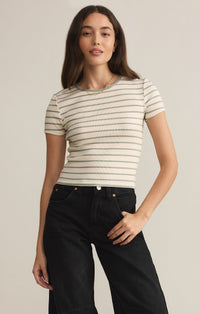 Saxton Striped T-shirt, Gray