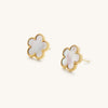 Nikki Smith - White Shell Flora Earrings