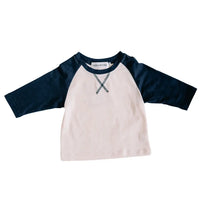 Raglan Tee, Navy - kids